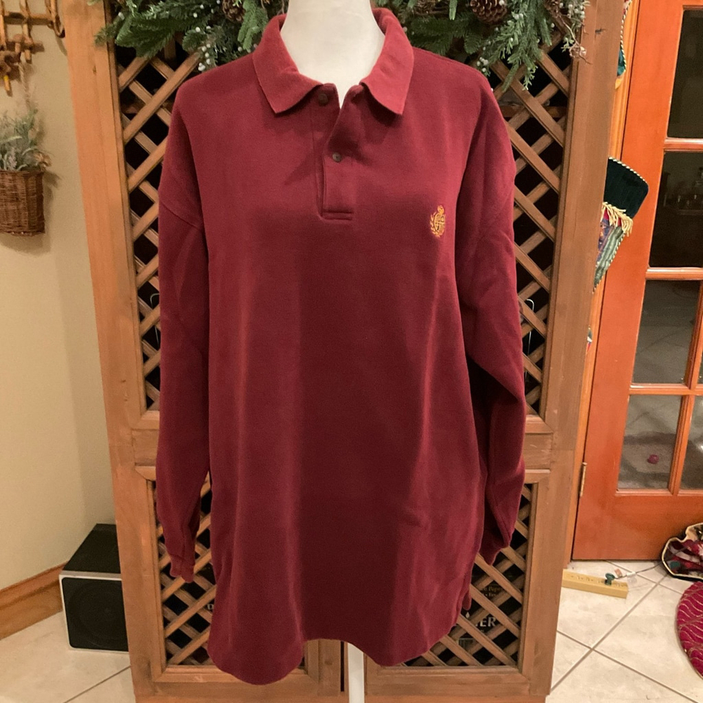 Vintage 90s Rugby Preppy Lawton Harbor XL long sleeve Polo shirt